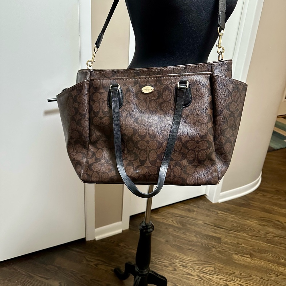 Authentic Coach Large Diaper/Computer Bag